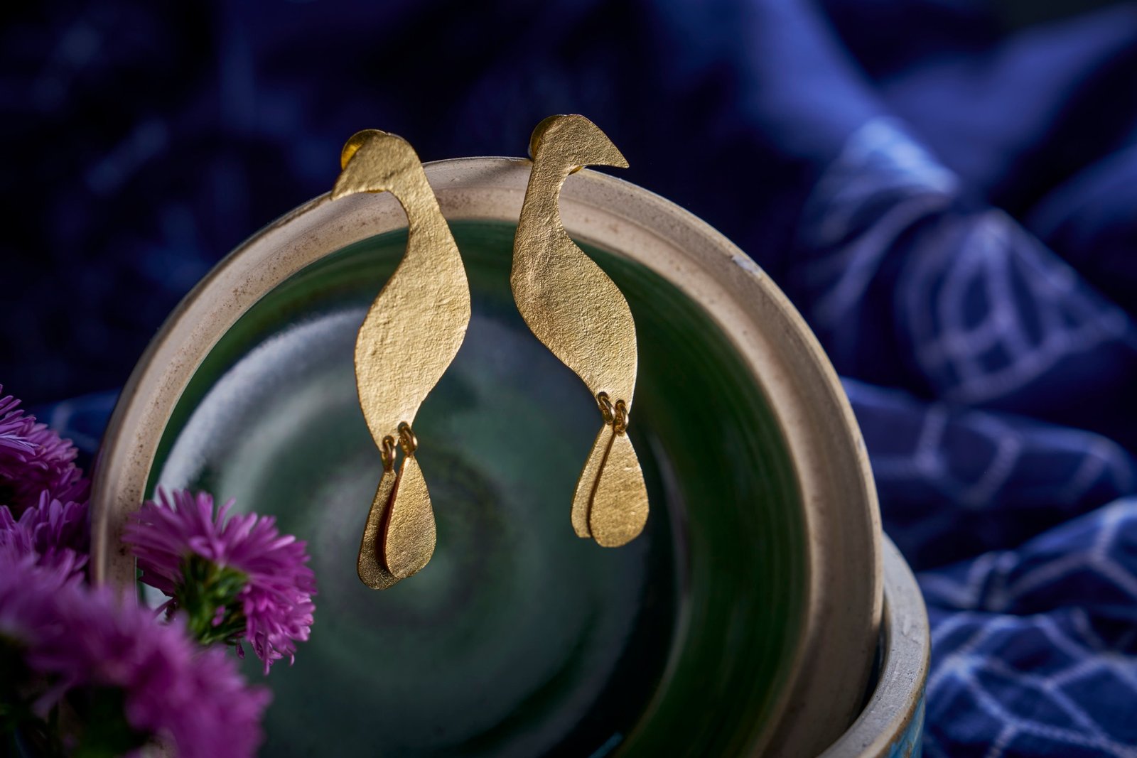 Earrings bird design