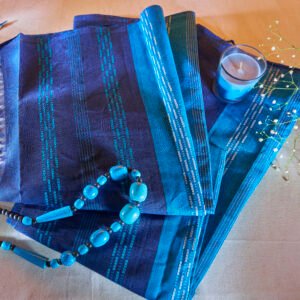 Cotton Handloom Blue Ponduru Saree