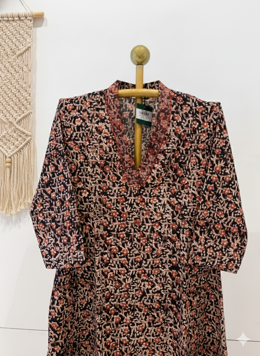 Kalamkari cotton handloom kurti - Image 2