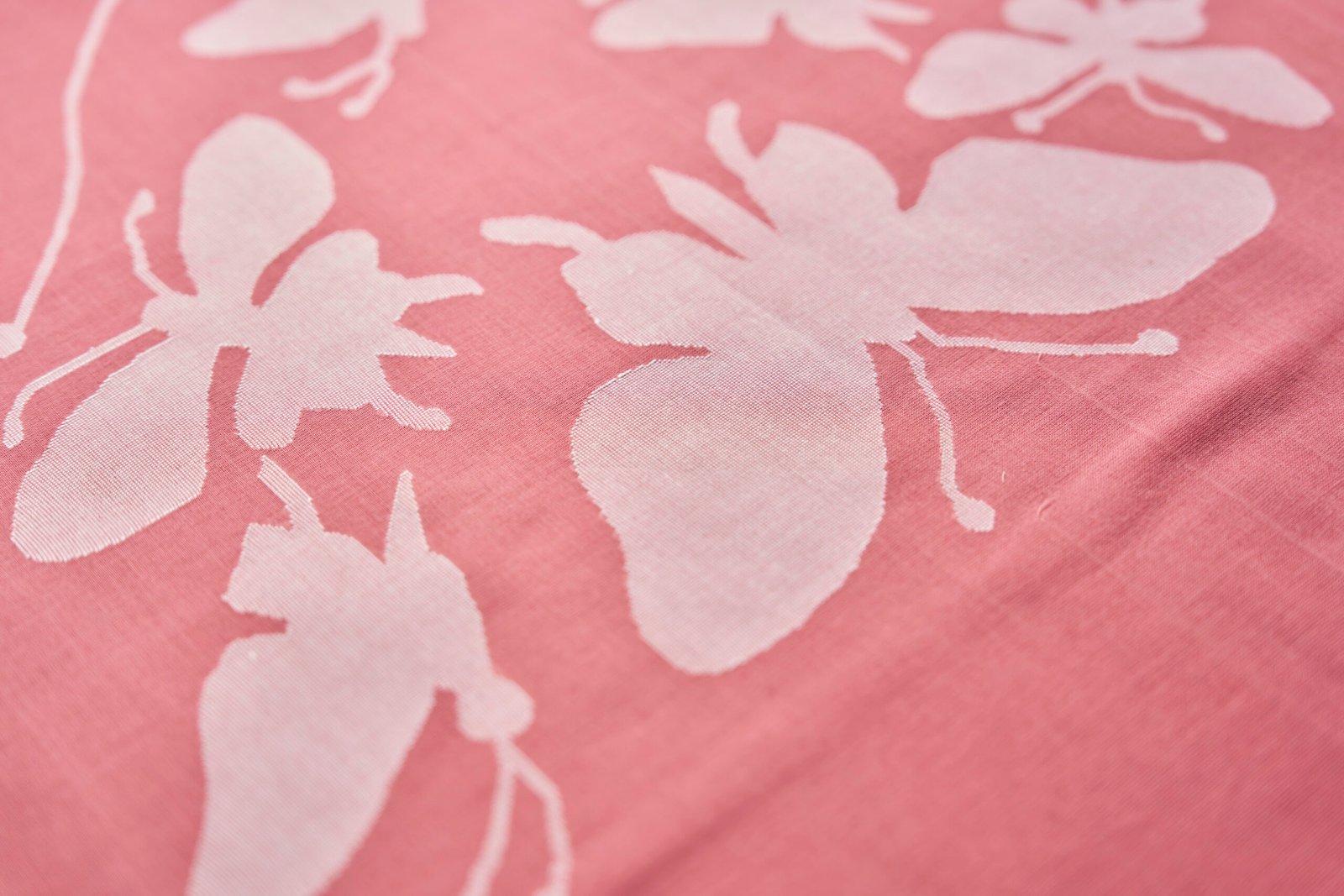 Blush Rose Handloom Cotton Jamdani - Image 4