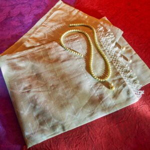 Natural Beige Cotton Handloom Jamdani