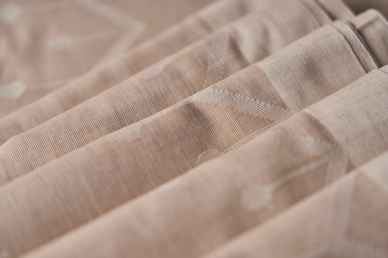 Natural Beige Cotton Handloom Jamdani - Image 3