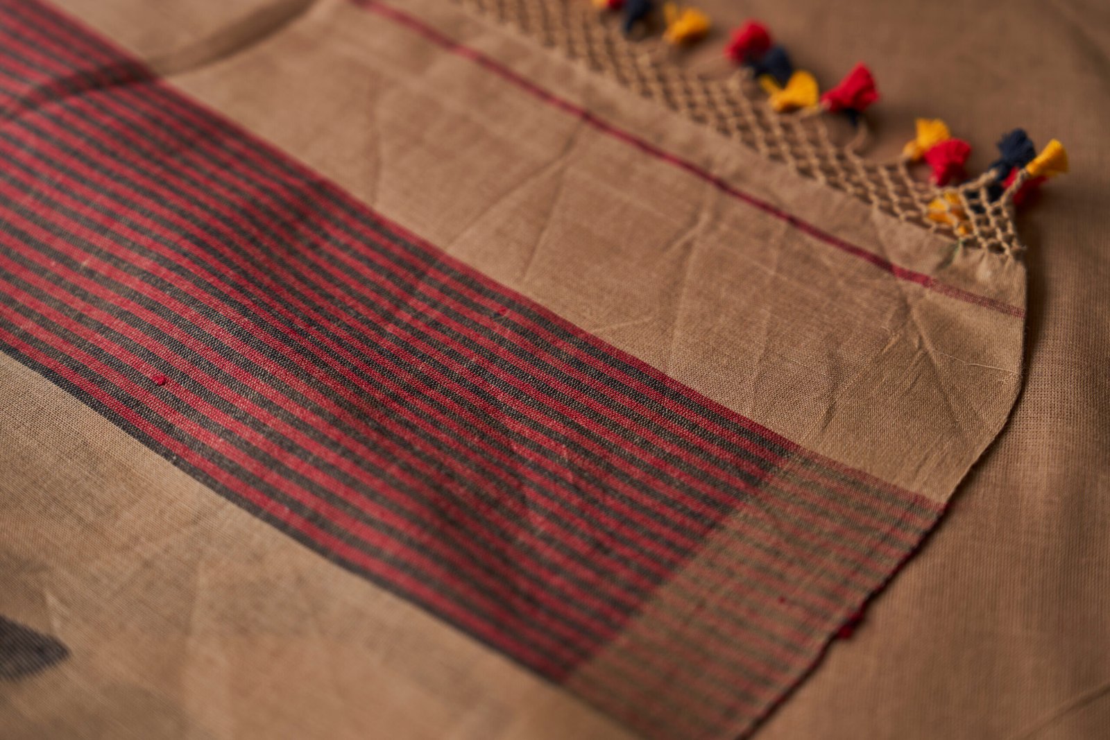 Chikuf Flower Cotton Handloom Jamdani - Image 4