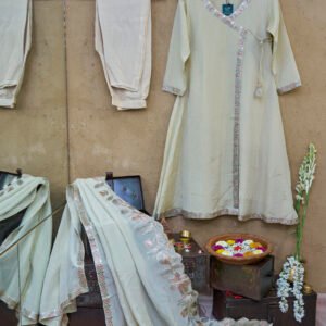 Suit Set Crepe Angarkha