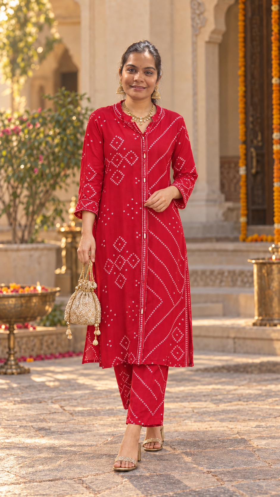 Set Red Crape 6.5